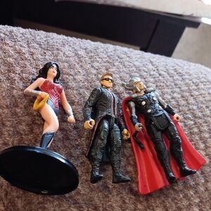 Hasbro Action Figures Set - Red, Black, Silver